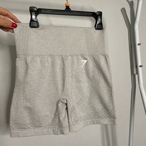 GYMSHARK Vital Seamless  Shorts Light Grey Marl